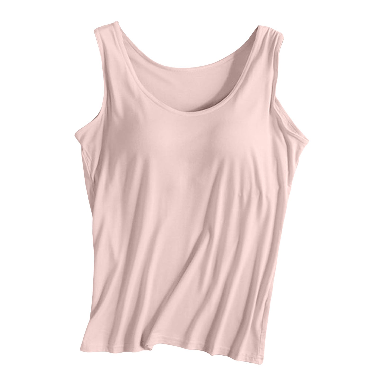 thumbnail image 4 of Camiseta sin mangas con tirantes y relleno en el pecho, sin aros, para yoga y deporte - Poliéster, diseño acanalado, adecuada para ocasiones deportivas informales., 4 of 4